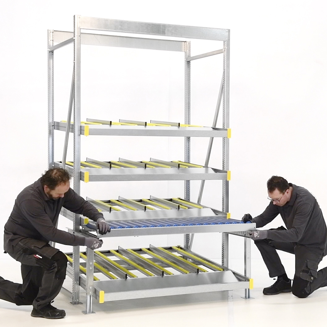 producent flowrack doorrollstelling